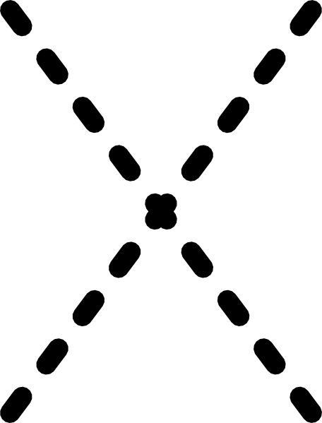 Alphabet Tracing Letter X Clip Art Free Vector 4vector - Abc Tracing Worksheet (456x599)