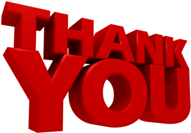 Thank You Clipart Funny - Thank You Block Letters (500x344)