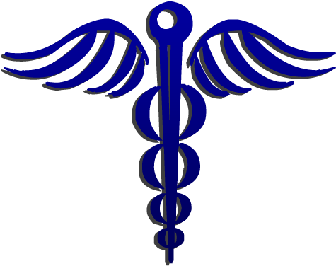 Blue Caduceus Medical Symbol - Caduceus As A Symbol Of Medicine (512x512)