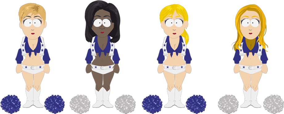 Dallas Cowboys Cheerleaders - Cartoon (960x540)