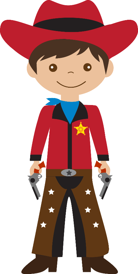 Cowboy E Cowgirl - Cowboy Dibujo (453x900)