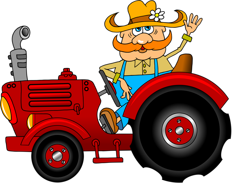 Tractor Cartoon Farm Clip Art - Tractor Cartoon Farm Clip Art (800x631)