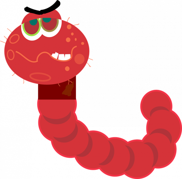 Worms They Just Keep Coming - Malware Clipart (595x586)