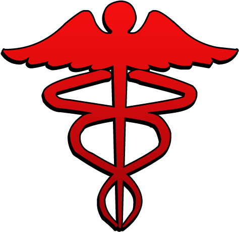 Caduceus Symbol Simple Clip Art Image - Clip Art (512x512)