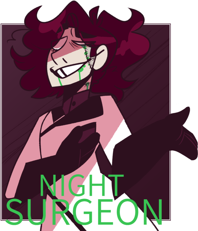Night Surgeon Redraw By Kingjunkie - Cartoon (851x938)