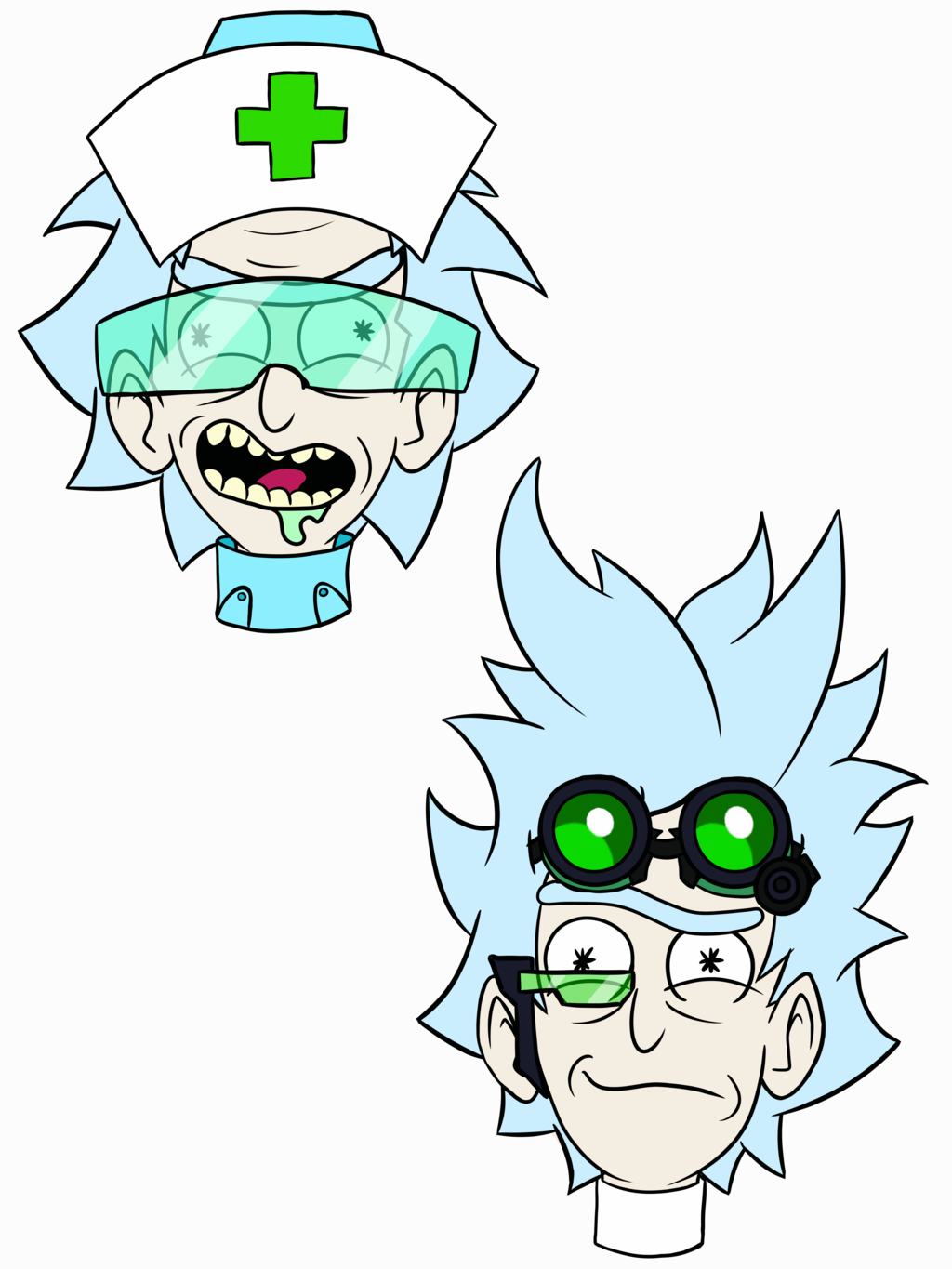 Surgeon And Lab Rick By Evilunicorn97 Surgeon And Lab - Rick Sanchez (1024x1365)