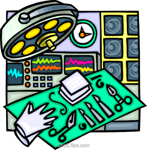 Surgery Supplies Royalty Free Vector Clip Art Illustration - Surgery (472x480)