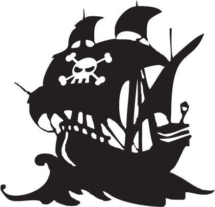 Pirate Ship Silhouette Png - Pirate Ship Logo Png (451x451)