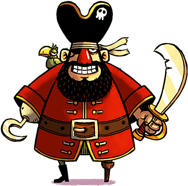 Pirate Png Image - Cartoon Pirate Png (500x500)