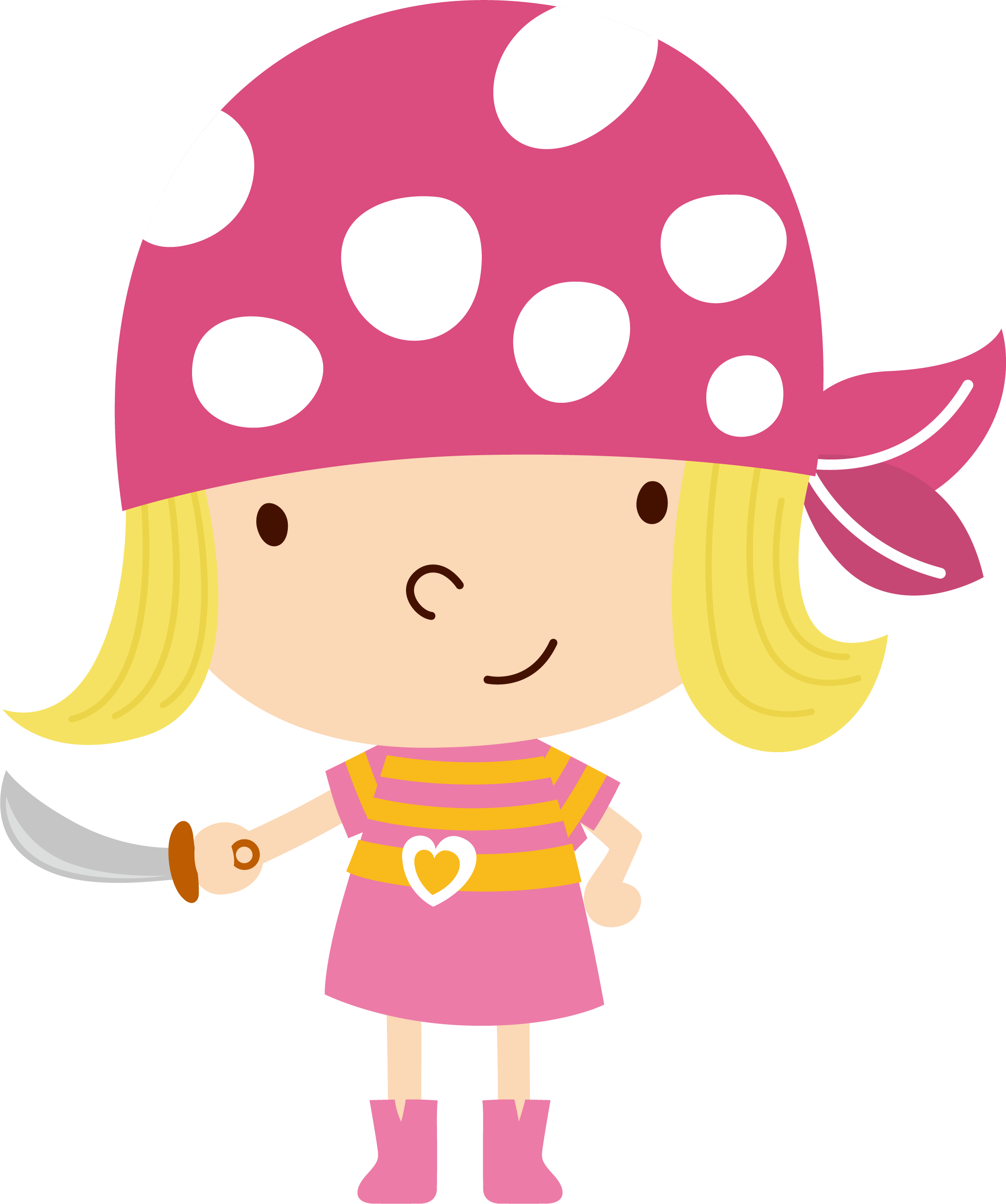 ○••°‿✿⁀ Girls ‿✿⁀°••○ - Piratas Caricaturas (2111x2526)