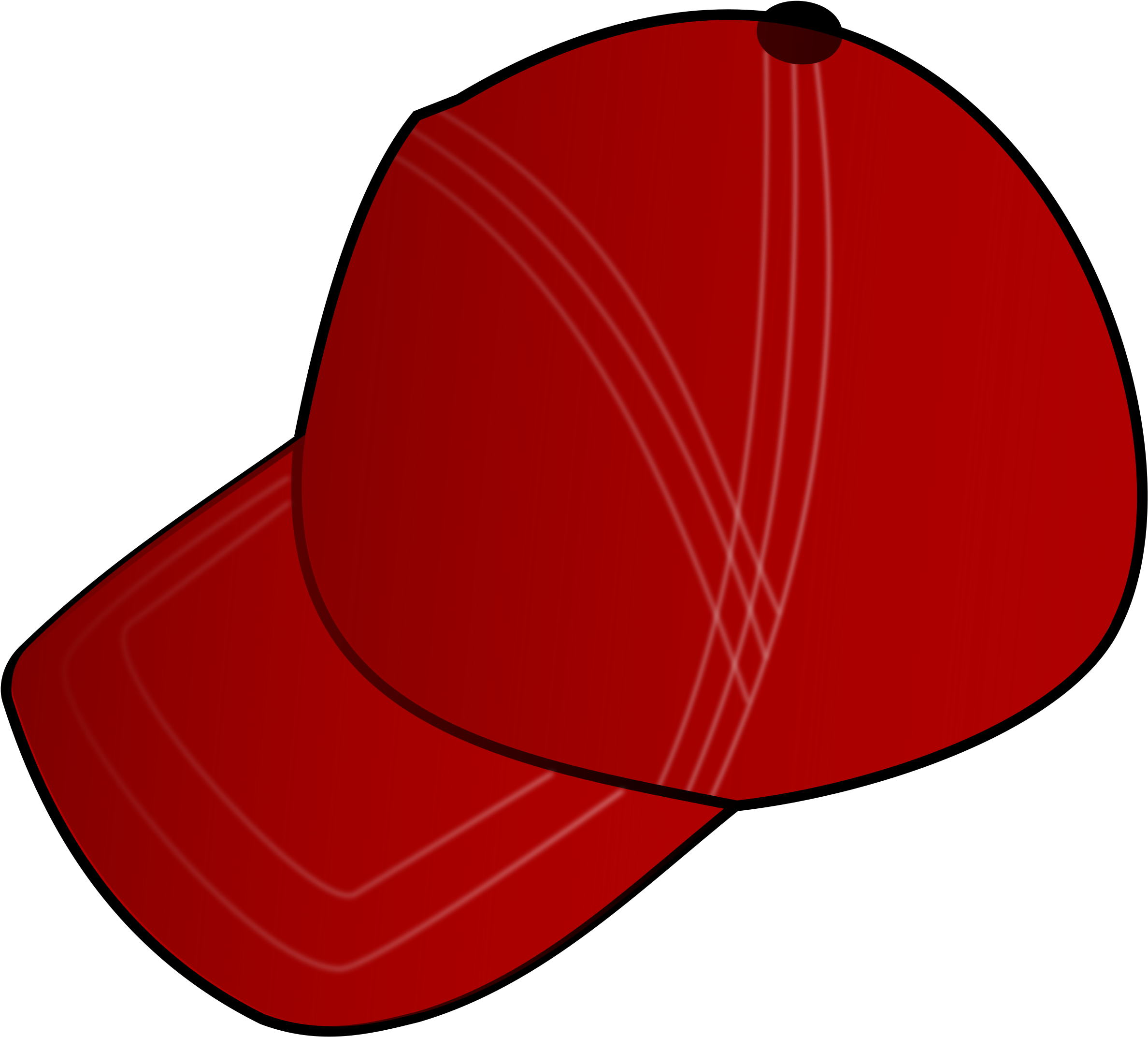 Red Cap - Hat Clip Art (2400x2158)