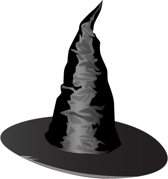 Color Representation Of Holidays - Witches Hat (338x361)