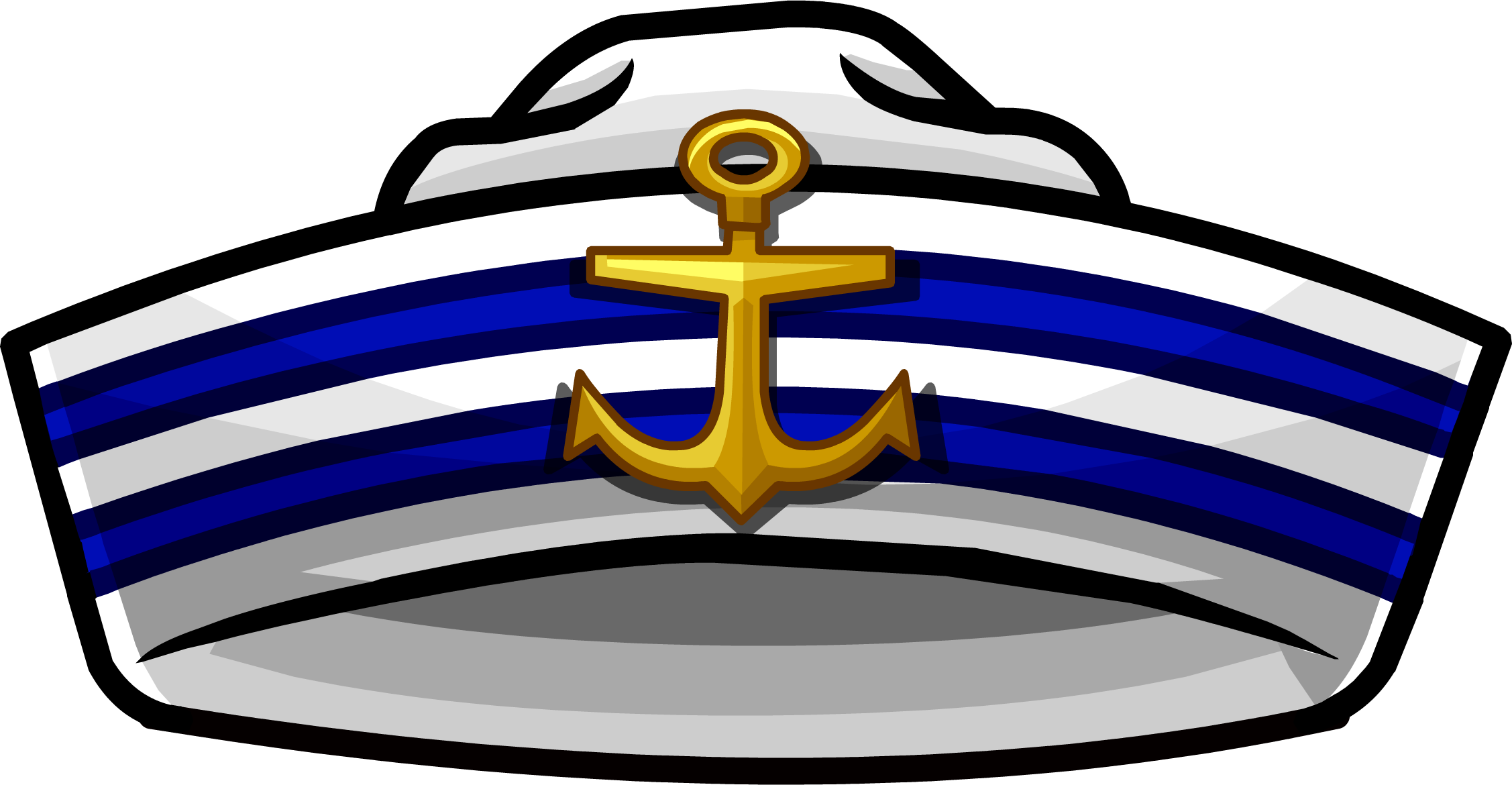 Crew Cap - Sailor Hat Clipart Png (2254x1170)