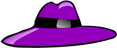 Hat Cartoon - Clipart Library - Purple Hat Clipart (400x400)