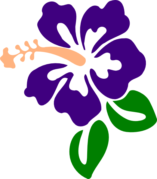 This Free Clip Arts Design Of Purple Hibiscus - Purple Hibiscus Clip Art (522x596)