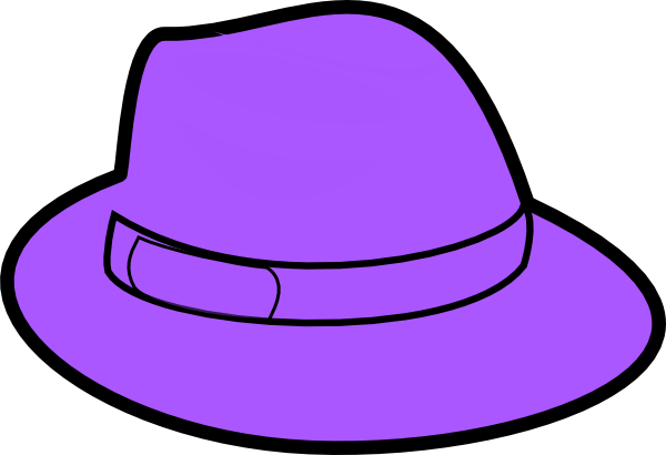 Purple Hat Clipart (600x410)