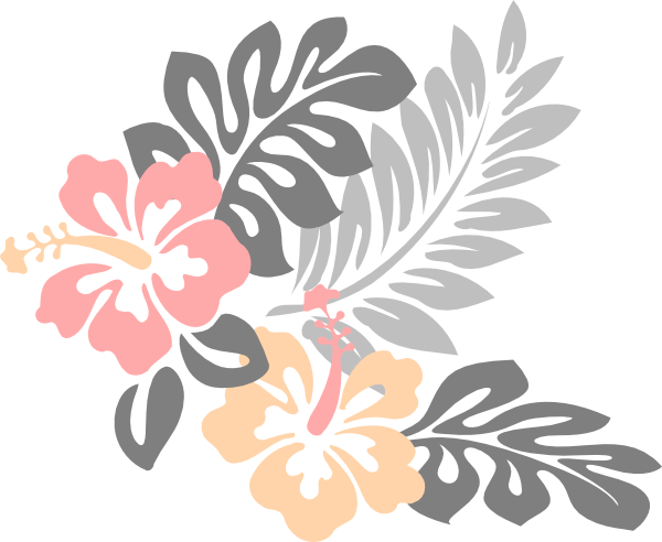 This Free Clip Arts Design Of Hibiscus Flower - Hawaiian Flower Clipart (600x492)