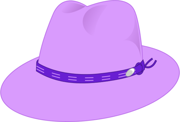 Women Hat - Ladies Purple Hat Png (600x408)