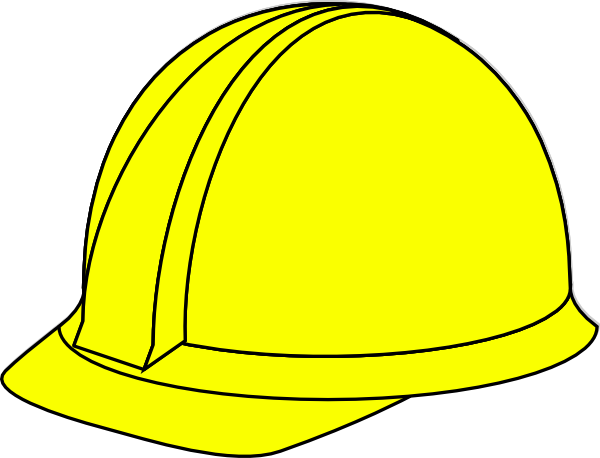 Yellow Hard Hat Clip Art At Clker Com Vector Clip Art - Chapeu De Construção Png (600x458)