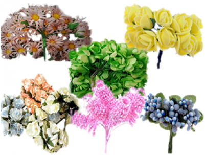 Flores Decorativas De Plástico, Papel - Flower (400x400)