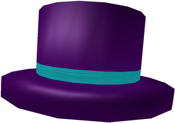 Top Hat Clipart Purple Top - Purple Top Hat Roblox (420x420)