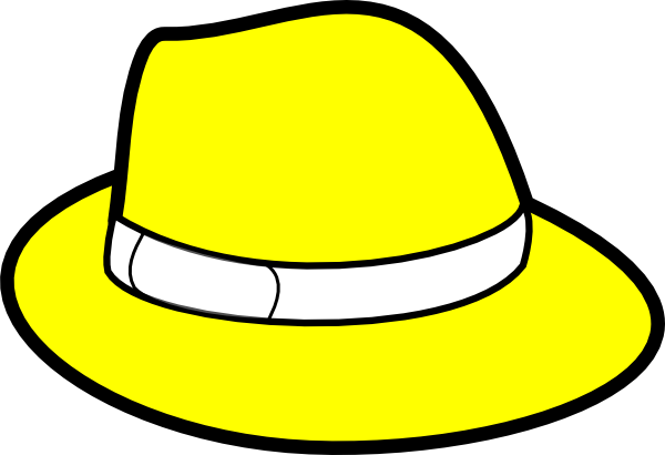 Yellow Hat Clip Art At Clker Com Vector Clip Art Online - Clip Art Hat (600x410)