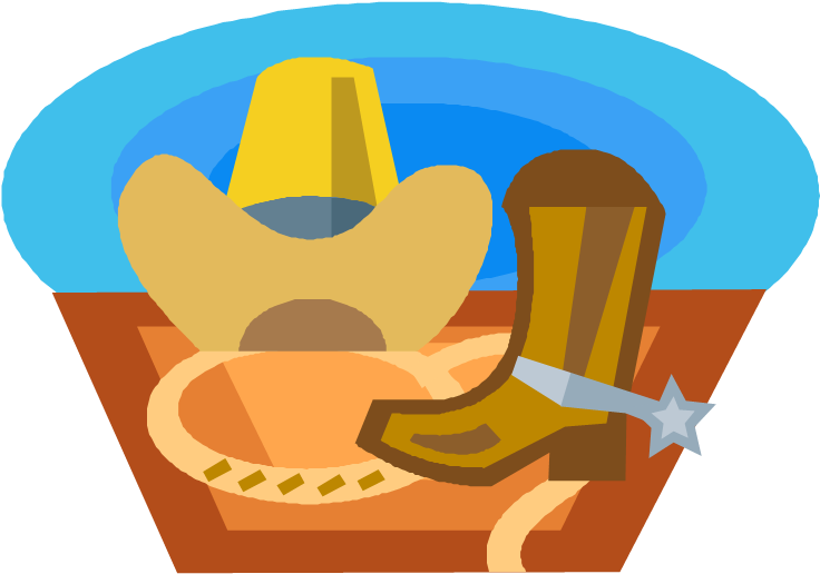 Boots And Cowboy Hat And Ride On Over To Marshfield, - Portable Network Graphics (772x547)