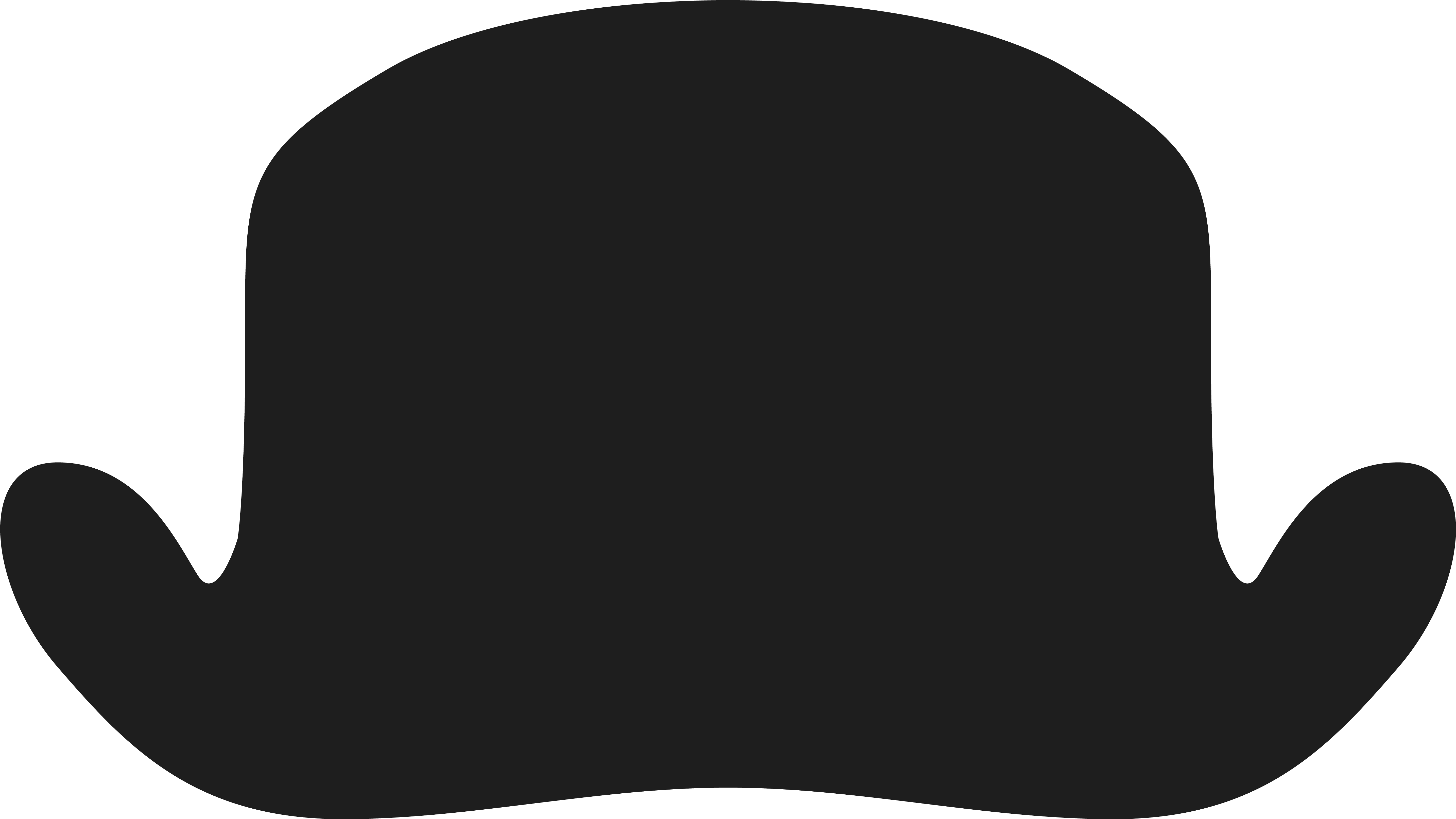 Movember Bowler Hat Png Clipart Image - Green Apple Clip Art (5912x3389)