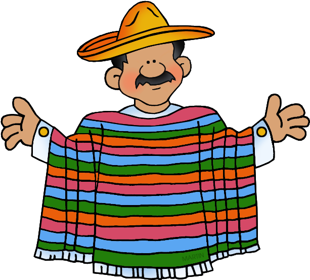 Mexican Man - Mexican Clipart (648x585)