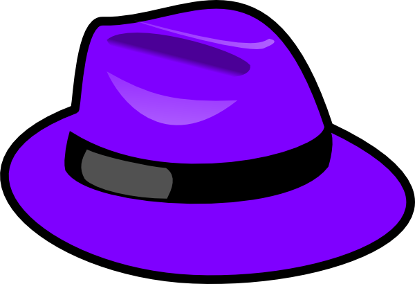 Violet Clipart Hat - 6 Sombreros Para Pensar (600x410)