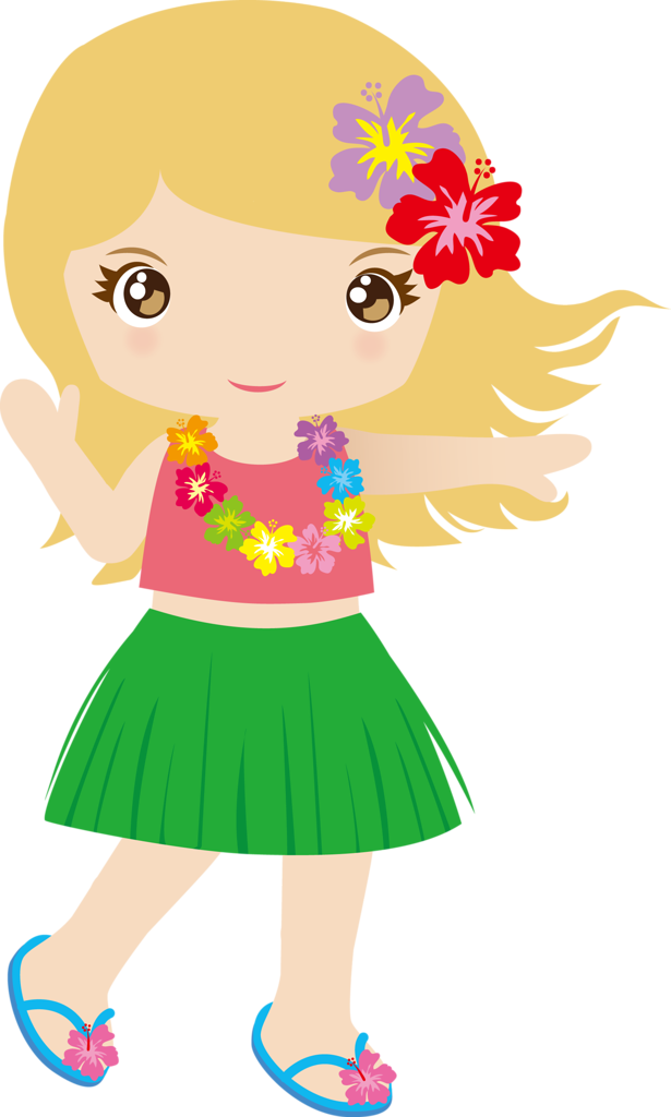 Cg050 04 - Niñas Hawaianas Dibujo (615x1024)
