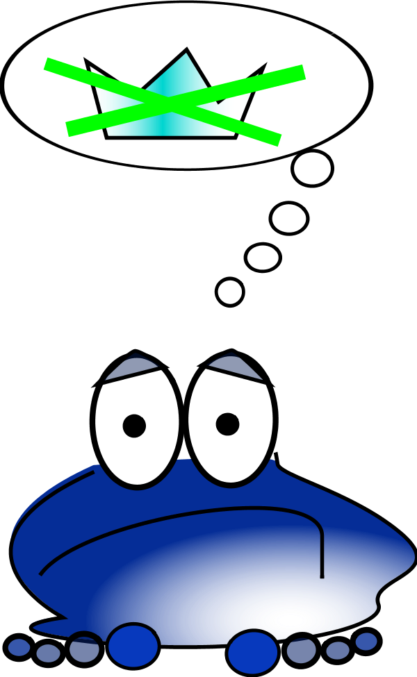 Sad Frog Clipart - Frog Clipart (600x975)