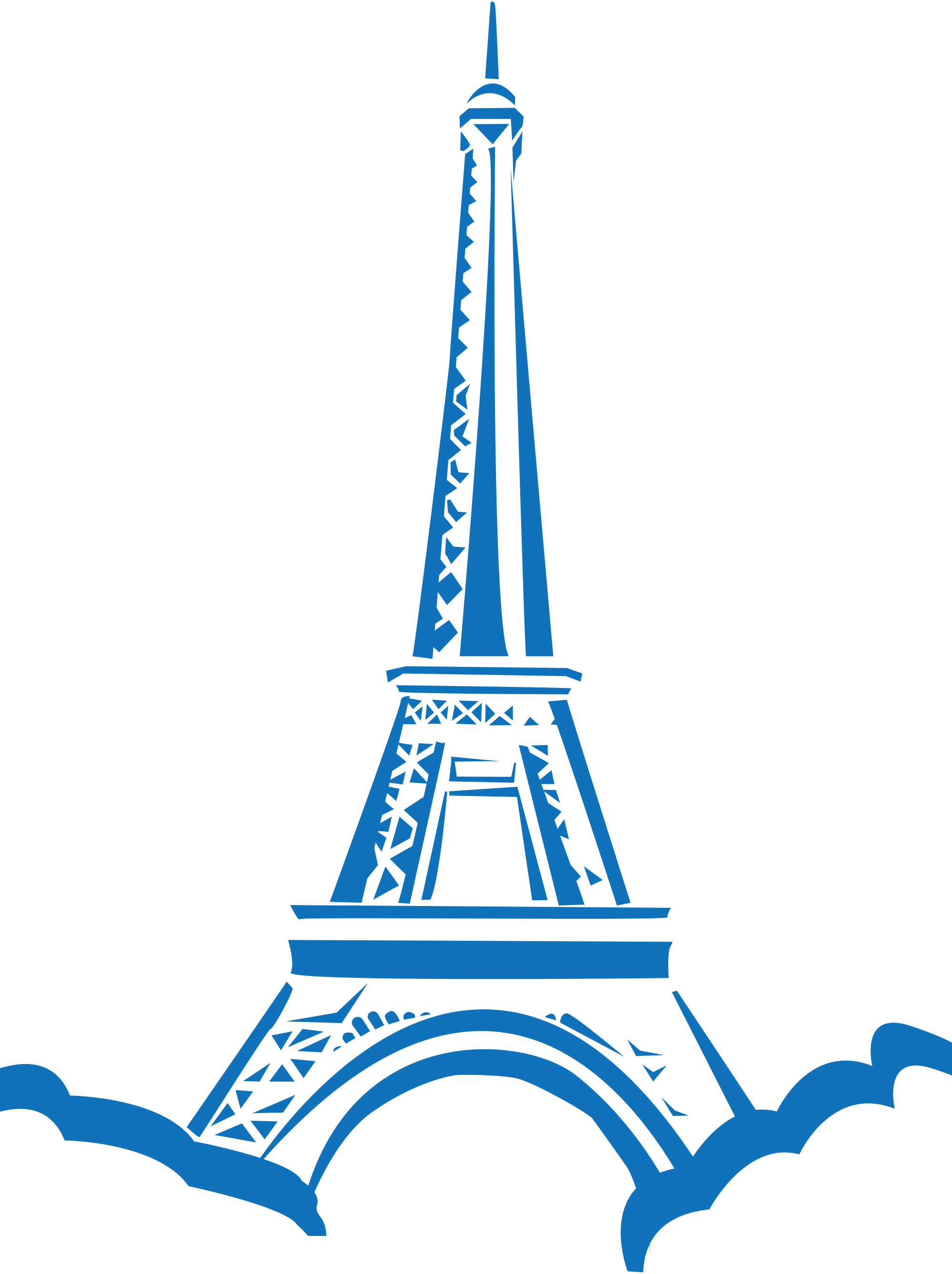 Eiffel Tower Clipart Landmark - Paris Is Always A Good Idea: To Do Notepad, Planner (2000x2676)