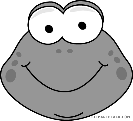 Cartoon Frog Animal Free Black White Clipart Images - Ben And Jerry's Peanut Butter (427x389)