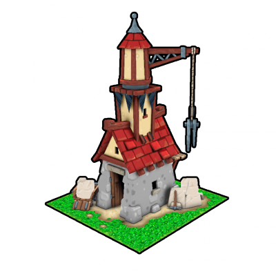 Stonemason Guild Clipart - Castle (400x400)