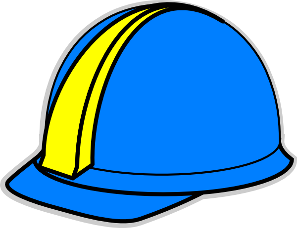 Blue Hard Hat Clip Art At Clker - Blue Hard Hat Png (600x462)
