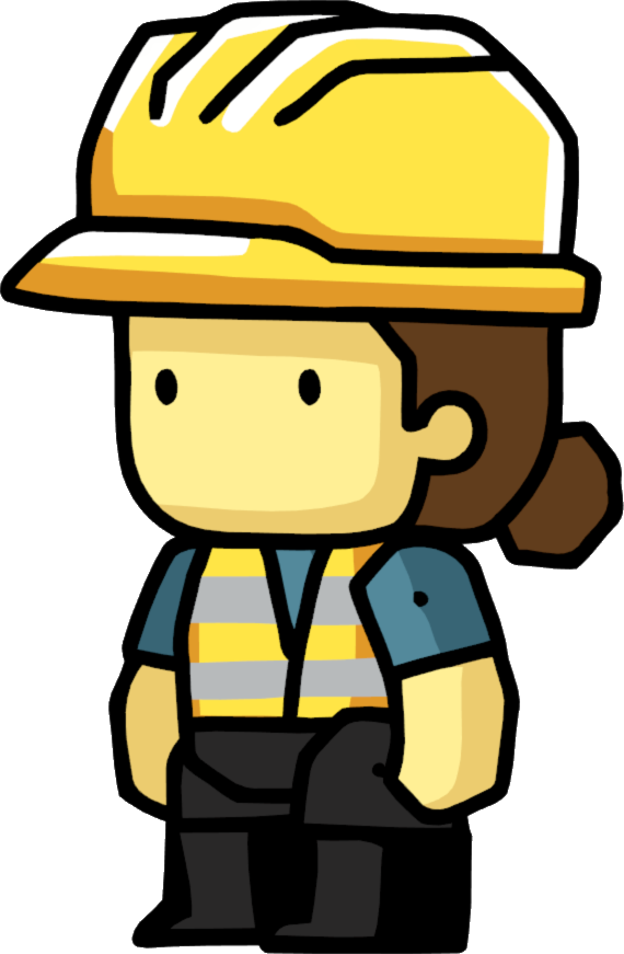 Worker Female - Scribblenauts Unlimited (570x871)