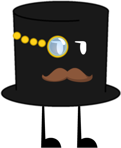 Top Hat Clipart Bfdi - Top Hat (415x493)