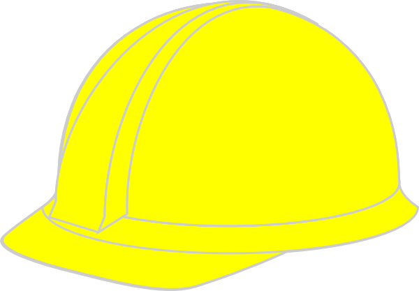 Yellow Hard Hat Clipart (600x417)