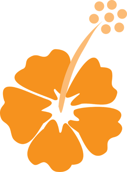 Flowers Of The Girls Luau Clipart - Luau (425x576)