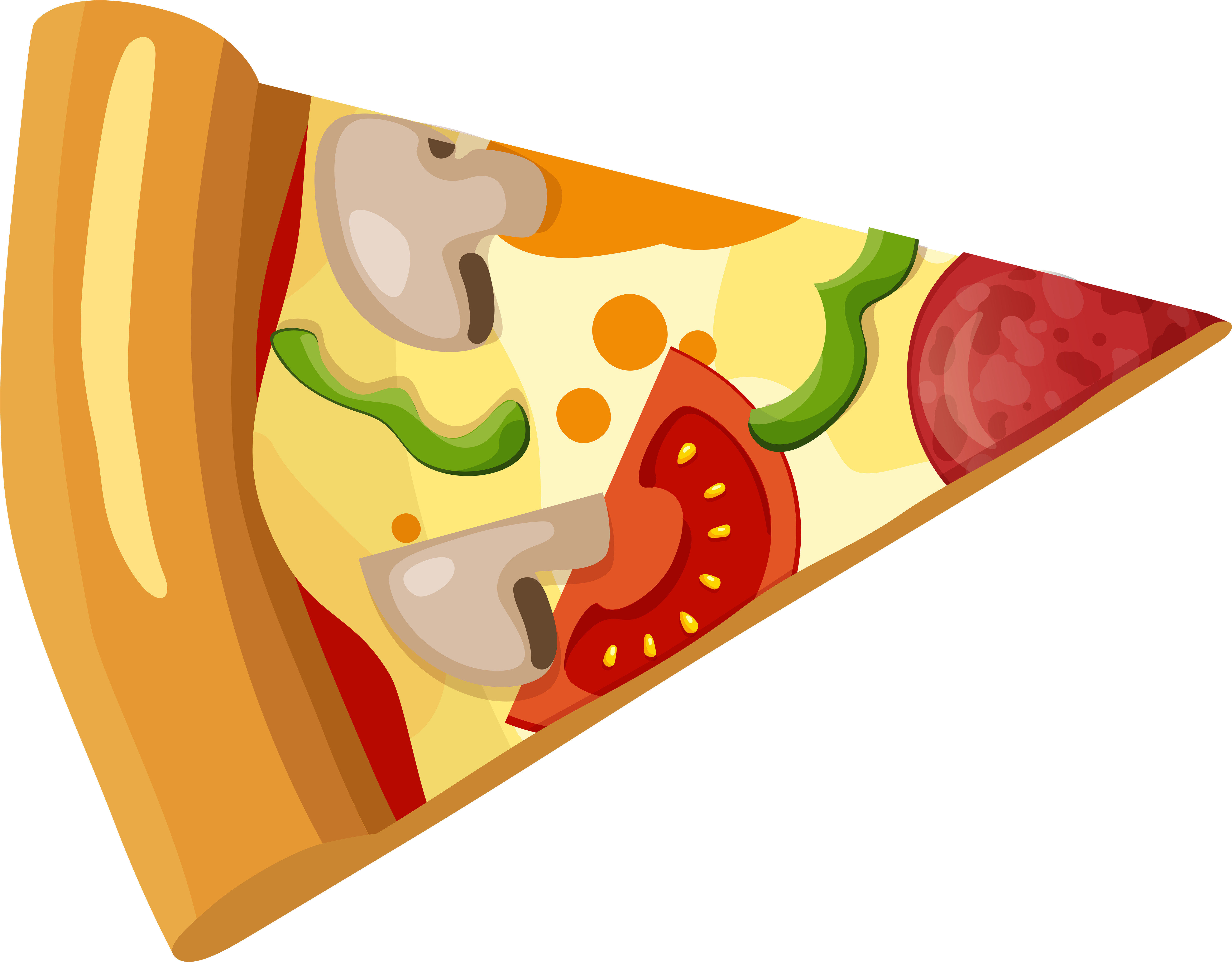 Pizza Clip Art Free Download - Pizza Slice Png (6000x4720)