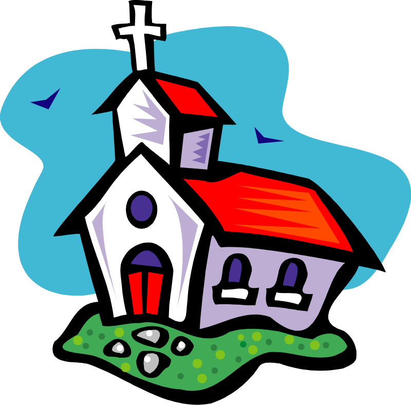 Free Vector Religion - Praying Church Made Simple (800x788)