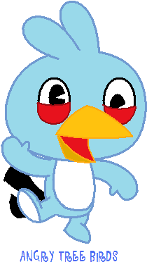 Angry Bird And Htf Crossover 2 By Somedumbdeviant - Happy Tree Friends Bird (495x446)