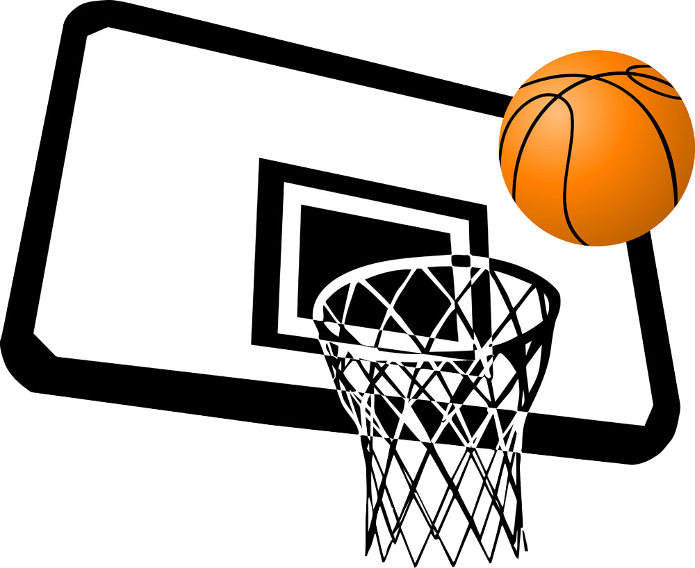 Basketball Court Slam Dunk Clip Art - Basketball Court Slam Dunk Clip Art (1000x818)