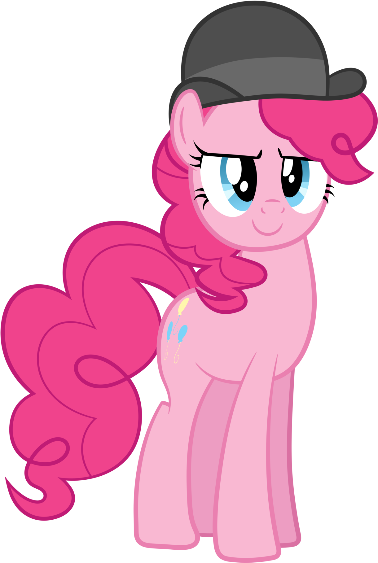 Pinkie In A Bowler Hat By Proenix - Pinkie Pie With Hat (1600x2002)