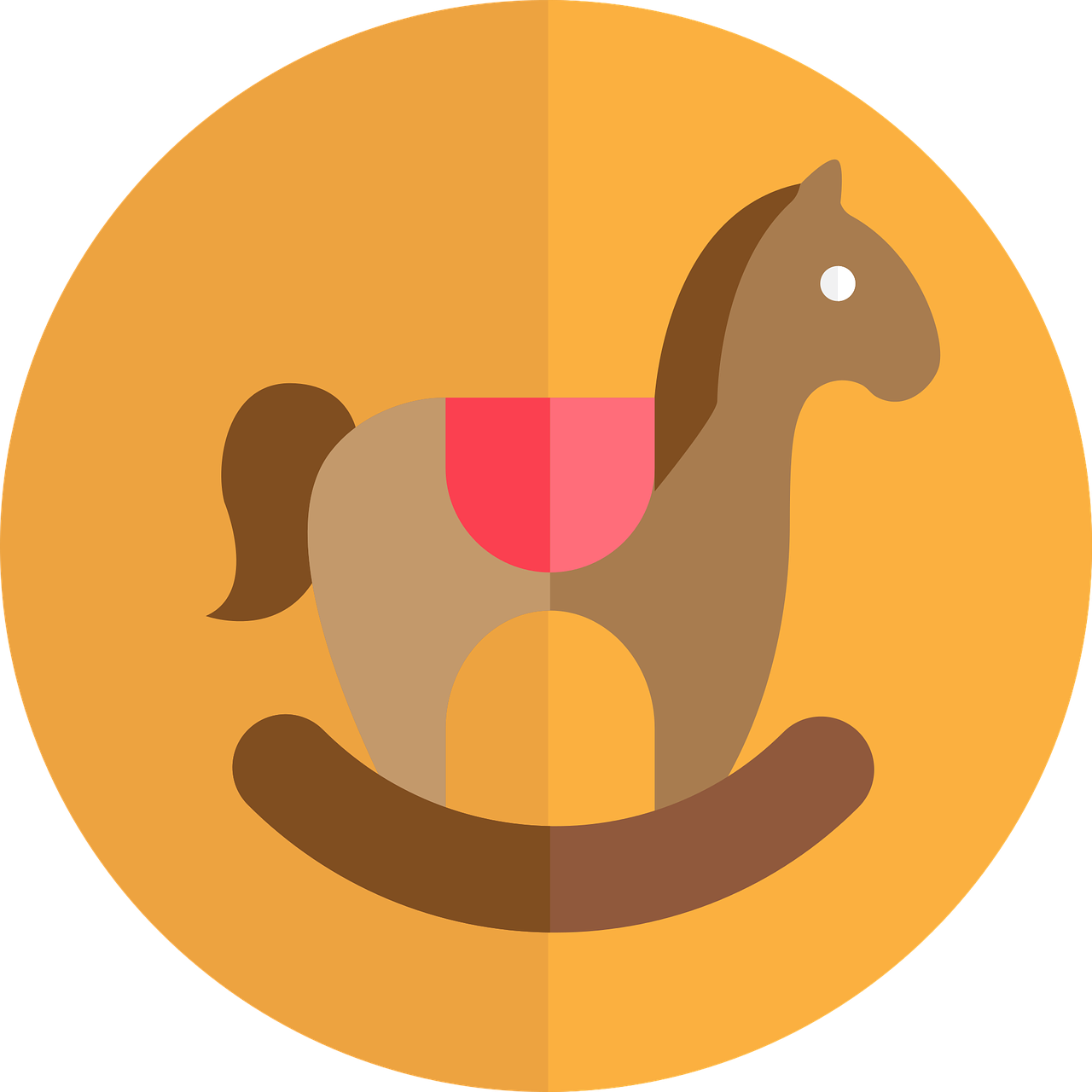 Pinwheel Cliparts 19, Buy Clip Art - Rocking Horse Illustration On Pink Pendant Necklace, (1280x1280)