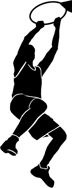 We Proudly Back The Genuine Hercules Basketball Goal - Basketball Dunk Transparent Logo (252x656)