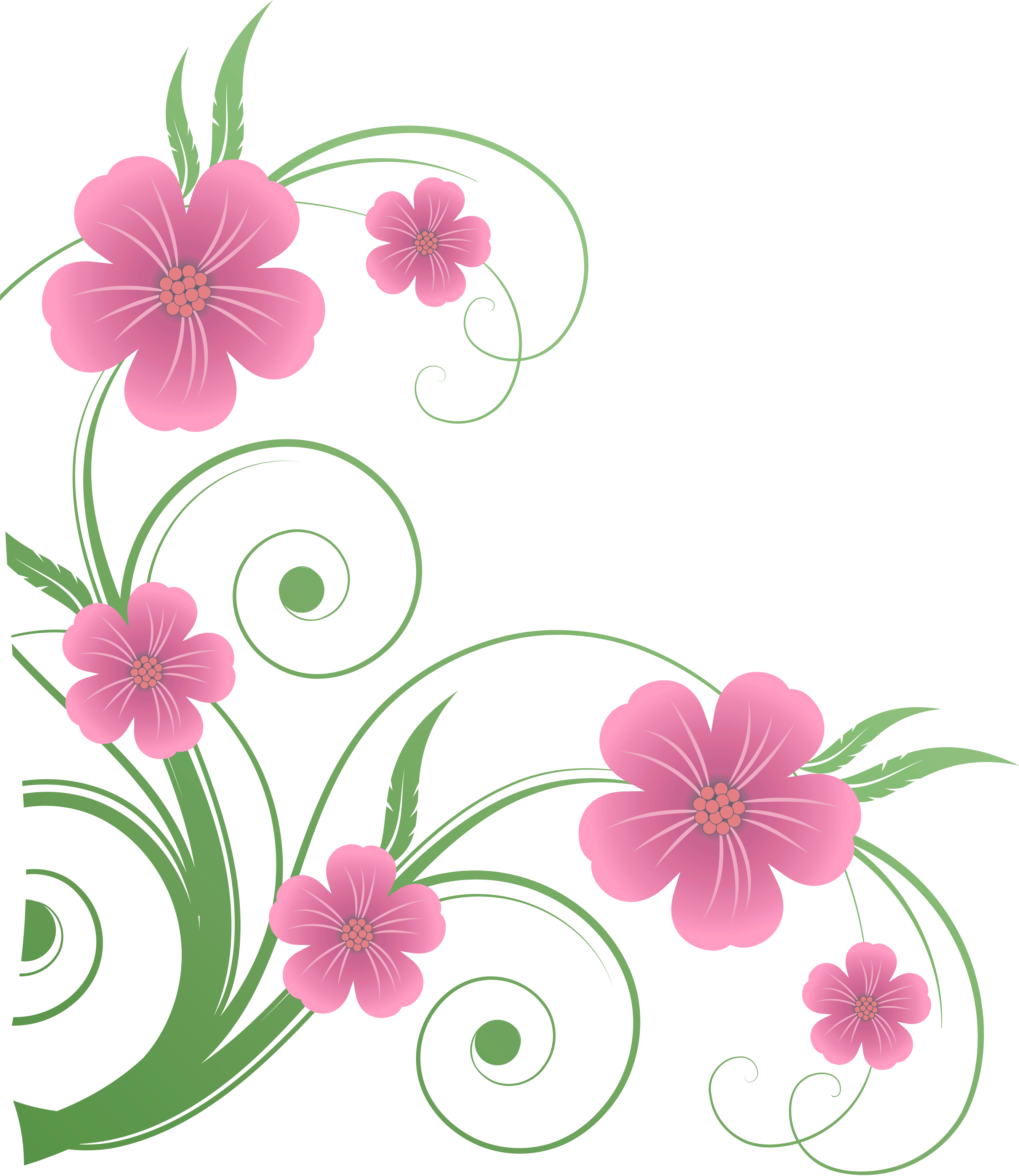 Ornamental Clipart Flower Vine - Happy Mothers Day Quotes In Hindi (3500x4038)