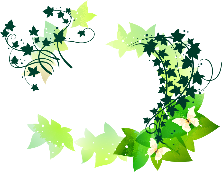 Butterfly Flower Vine Clip Art - Butterfly Flower Vine Clip Art (960x781)