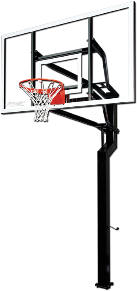 Transparent Basketball Hoop - Regulation Basketball Hoop (600x1304)